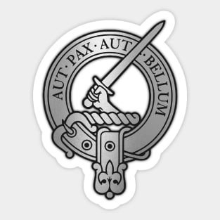 Clan Gunn Crest - Latin Sticker